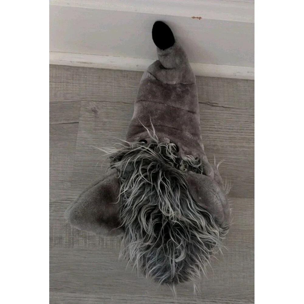 Big Bad Wolf Plush Costume Hat Elope Size Adjuster Gray